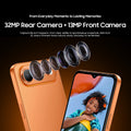 OSCAL FLAT 3C Unlocked Cell Phone,Android 16 Phone with 6.56" HD+ Display,5000mAh Battery,16(4+12)+64GB/1TB Expandable,32MP Rear Camera,IP54,DokeOS 5.0,Orange